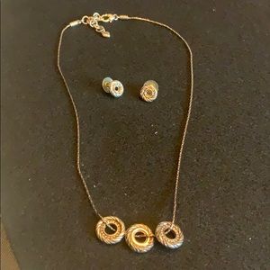 Brighton necklace and earrings
